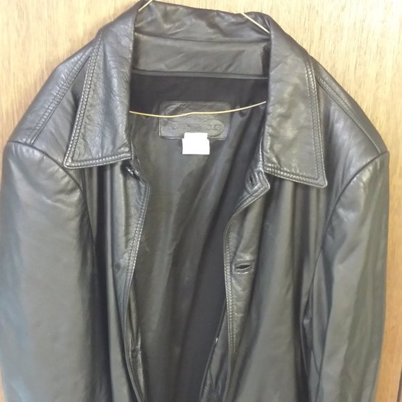 Leather Ranch genuine leather Coat - Picture 1 of 1